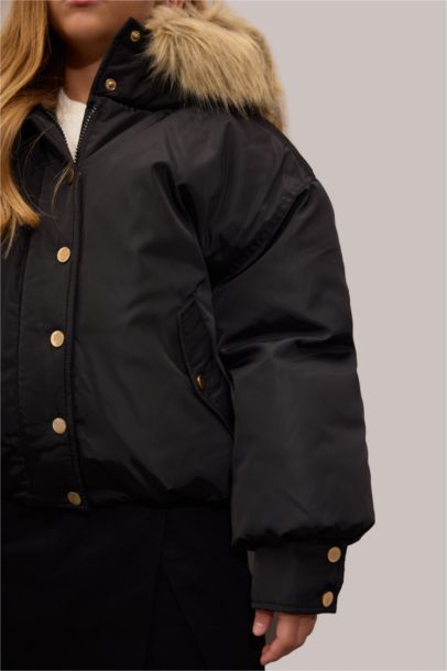 Girl Hooded Puffer Jacket