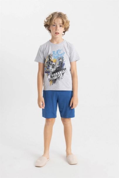 Boy Marvel Short Sleeve 2 Piece Pajama Set