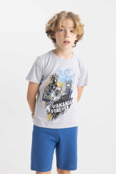 Boy Marvel Short Sleeve 2 Piece Pajama Set