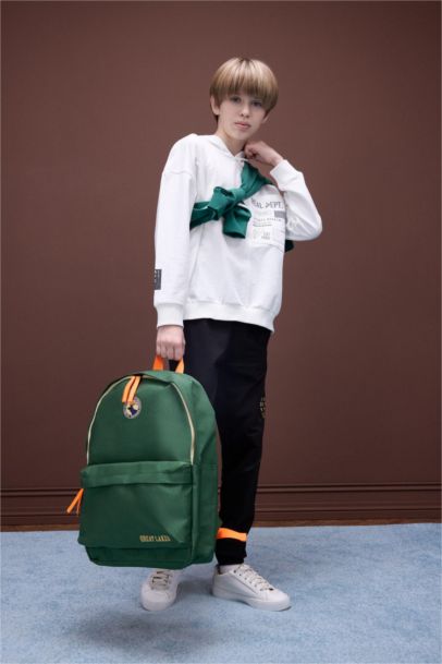 Unisex Çocuk Baskılı Oxford Okul Sırt Çantası