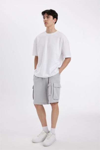 شورت كارجو قصة مريحة بجيب