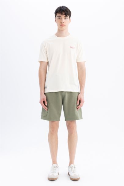 Regular Fit Crew Neck Back Printed T-Shirt