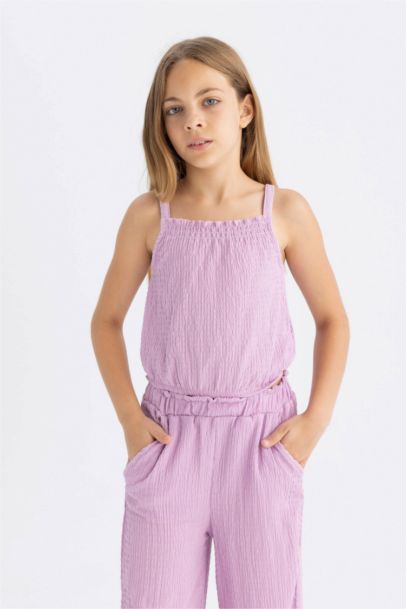 فانيلة بناتي قصة مريحة بدون ردن