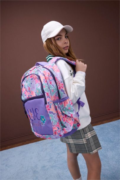 Kız Çocuk Baskılı Okul Sırt Çantası