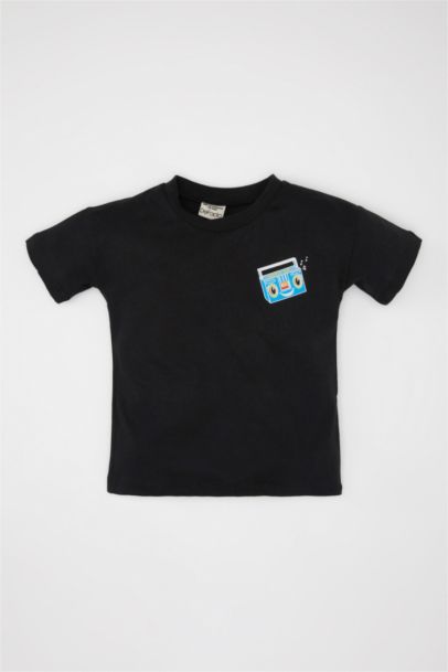 Baby Boy Back Printed Short Sleeve T-Shirt