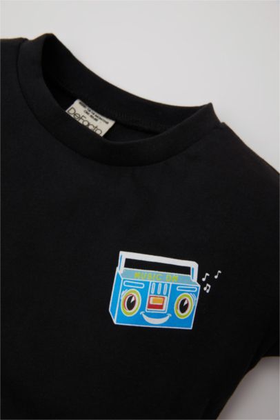 Baby Boy Back Printed Short Sleeve T-Shirt