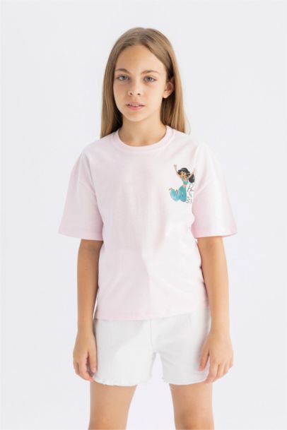 Girl Disney Princess Relax Fit Crew Neck T-Shirt