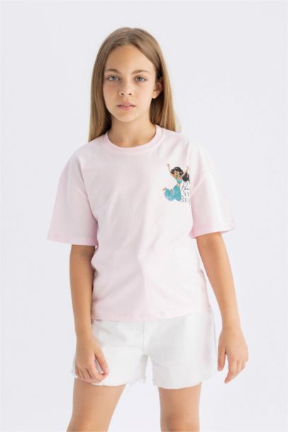 Girl Disney Princess Relax Fit Crew Neck T-Shirt
