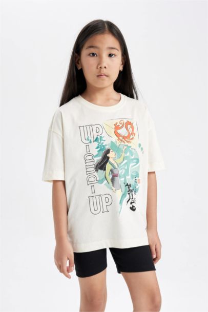 Girl Disney Mulan Oversize Fit Short Sleeve T-Shirt
