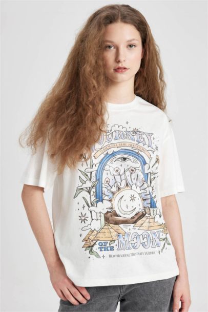 Loose Fit Crew Neck Short Sleeve T-Shirt