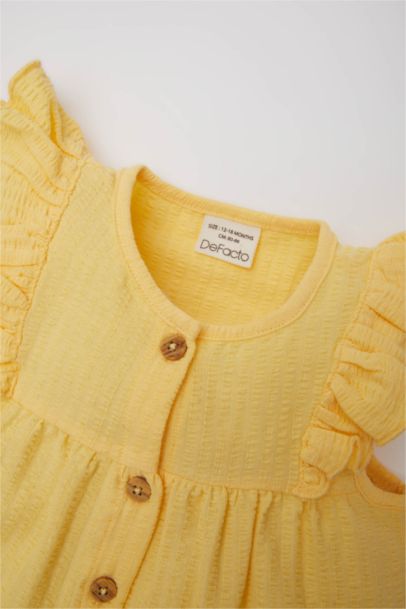 قميص بناتي محكم قصة عادية بياخة مستديرة