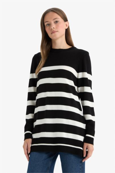 Regular Fit Crew Neck Tunic