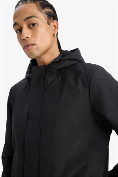 DeFactoFit Regular Fit Hooded Waterproof Rain Jacket