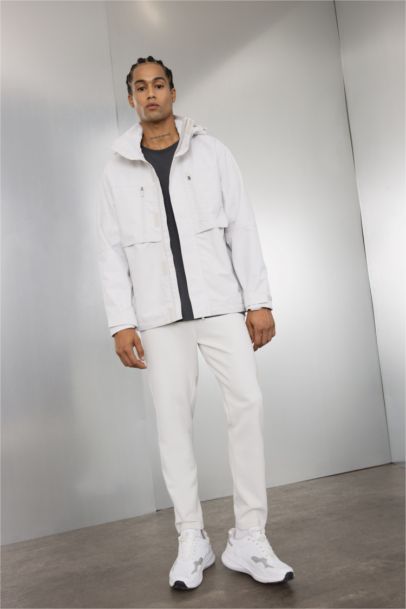 DefactoFit Boy Gray Waterproof Regular Fit Hooded Jacket