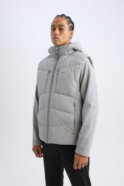 DeFactoFit Regular Fit Detachable Sleeve Detailed Windproof Waterproof Jacket