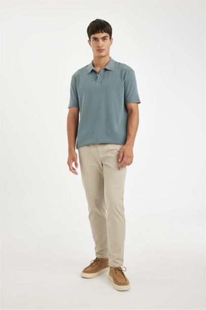 New Regular Fit Short Sleeve Pique Polo T-Shirt