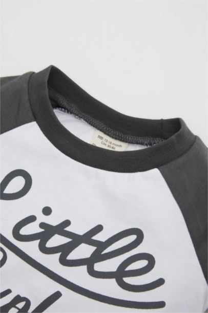 Baby Boy Slogan Printed 2 Piece Set