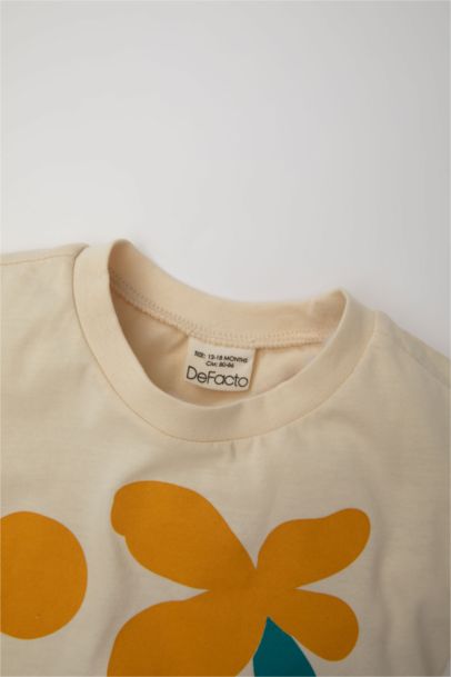 Baby Boy Palm Tree Patterned T-Shirt Shorts 2 Piece Set