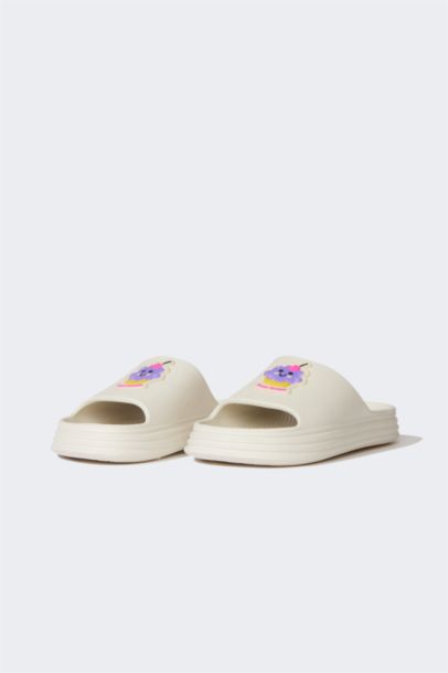 Girl Flat Sole Single Band Eva Slippers