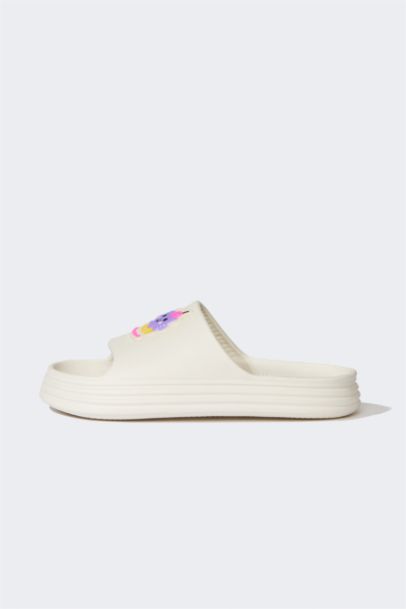 Girl Flat Sole Single Band Eva Slippers