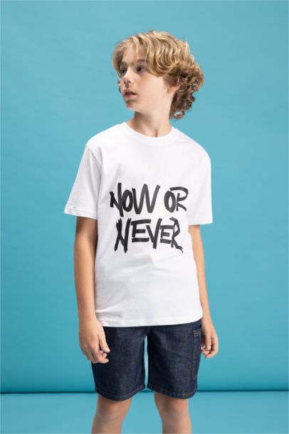 تيشيرت اولادي نص كم قصة عادية متغير الالوان