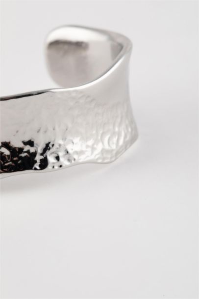 Woman Handcuff Silver Bracelet