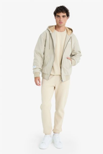 Oversize Fit Embroidered Hooded Ribbed Waterproof Jacket