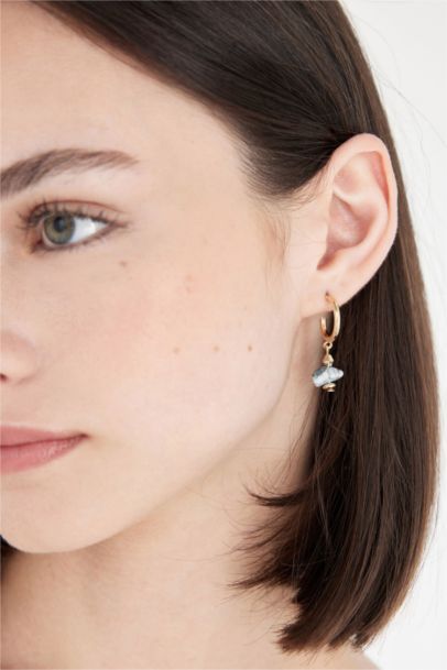 Woman 6 Piece Gold Earrings