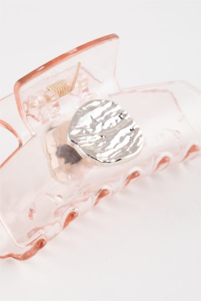 Woman Pink Latch Buckle