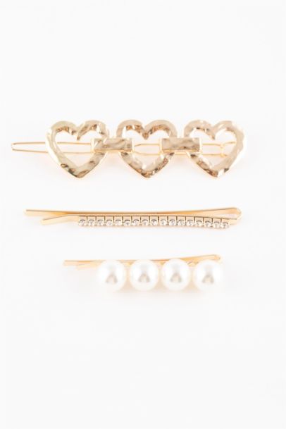 طقم كلبس شعر حريمي - 3 قطع