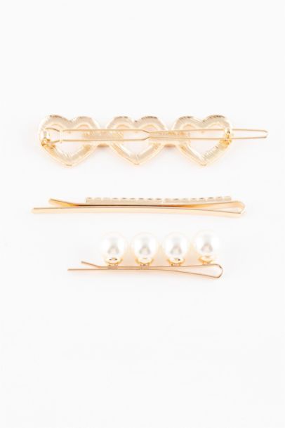 طقم كلبس شعر حريمي - 3 قطع