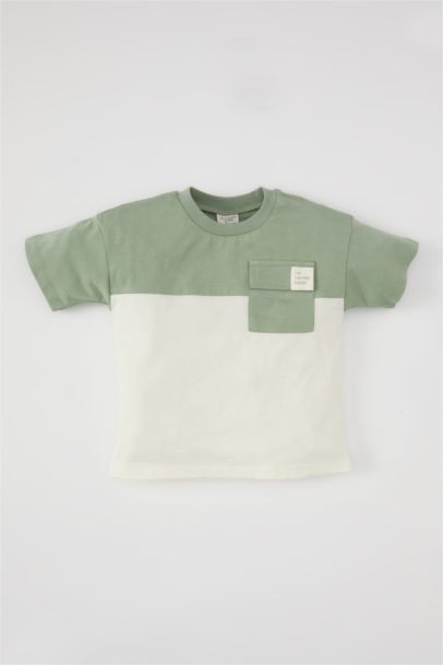 Color Block Short Sleeve T-Shirt
