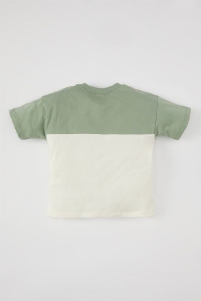 Color Block Short Sleeve T-Shirt