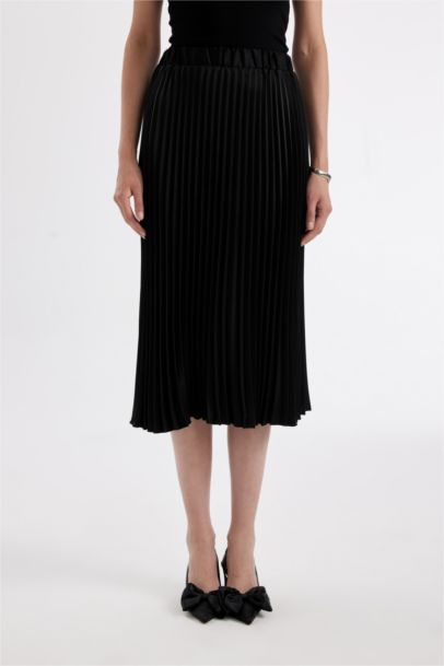 Юбка А-силуэта с высокой талией