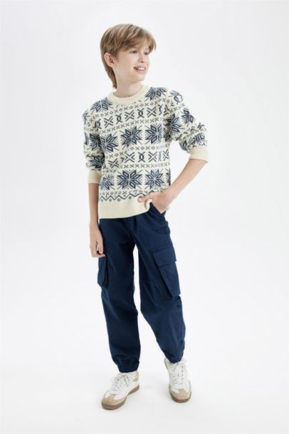 بنطلون كارجو جوجر اولادي جبردين بجيب