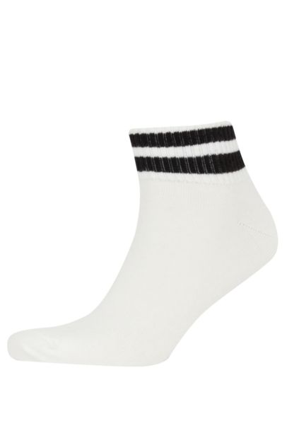 Man Printed 3 piece Short Socks