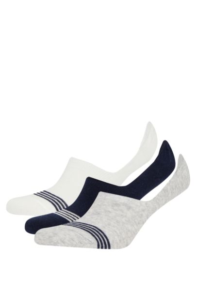 Lot de 3 paires de chaussettes invisibles en coton pour homme
