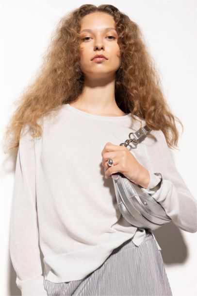 Regular Fit Crew Neck Basic Knit Pullover