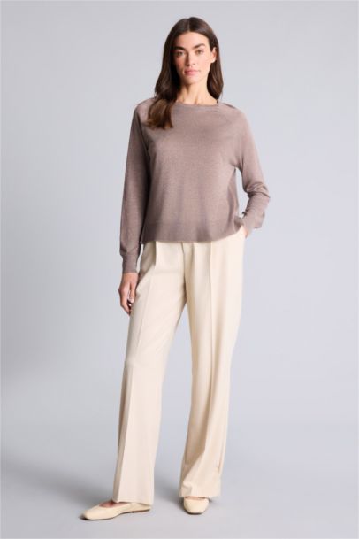 Regular Fıt Bisiklet Yaka Kazak