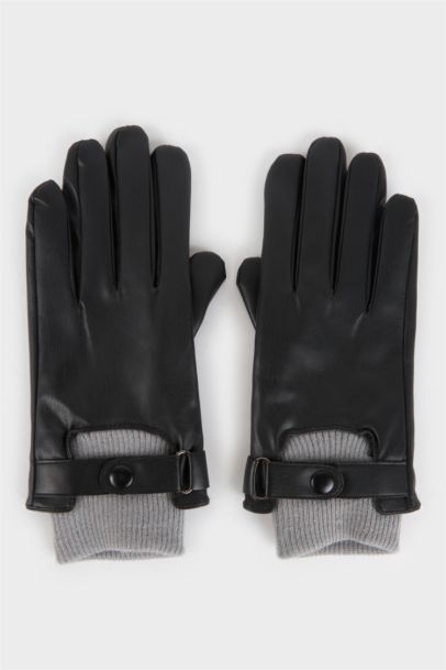 Kadın Suni Deri Eldiven