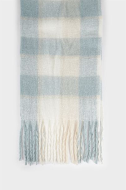 Woman Plaid Scarf