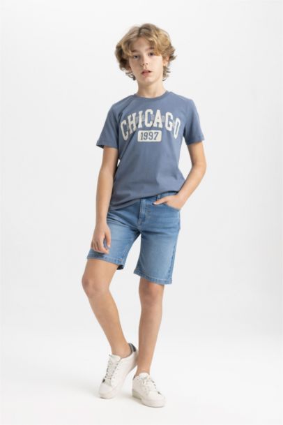 Boy Crew Neck Printed Short Sleeve T-Shirt