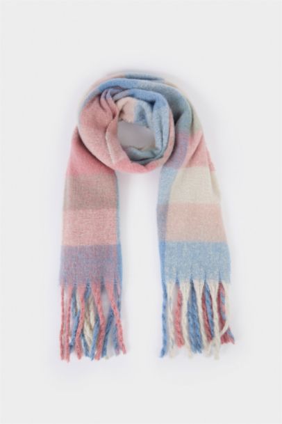 Woman Check Scarf