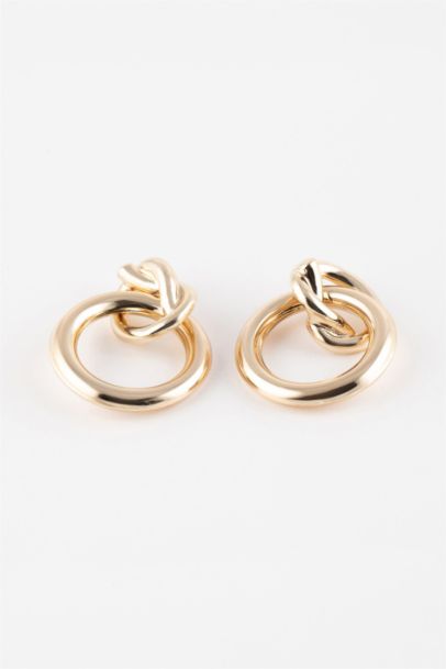 Woman Hoop Gold Earrings
