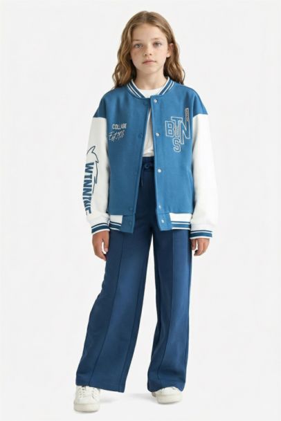 Girl Wide Leg Elastic Waist Sweatpants