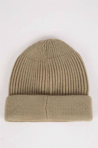 Erkek Etiket Baskılı Bere