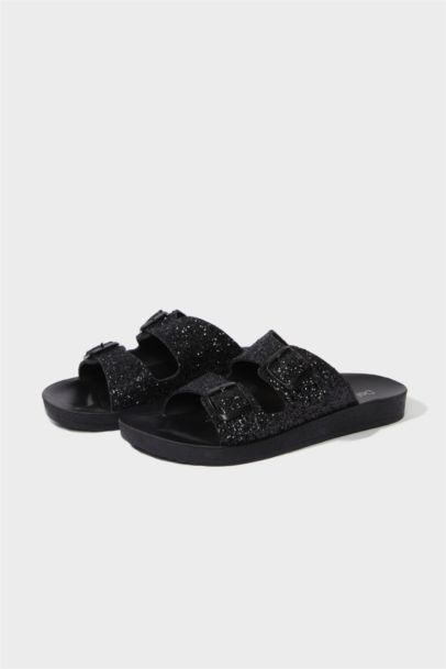 Kadın Yüksek Taban Suni Deri Terlik