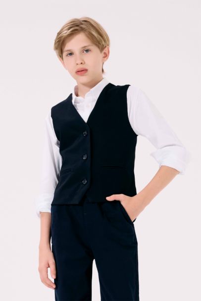 V Yaka Yelek Erkek Çocuk