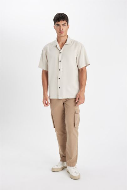 قميص بولو نص ردن قطن قصة مريحة