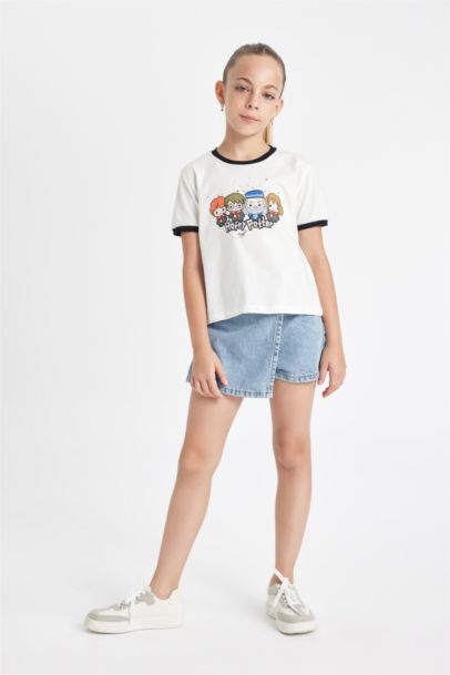 Jupe-short en jean pour Fille